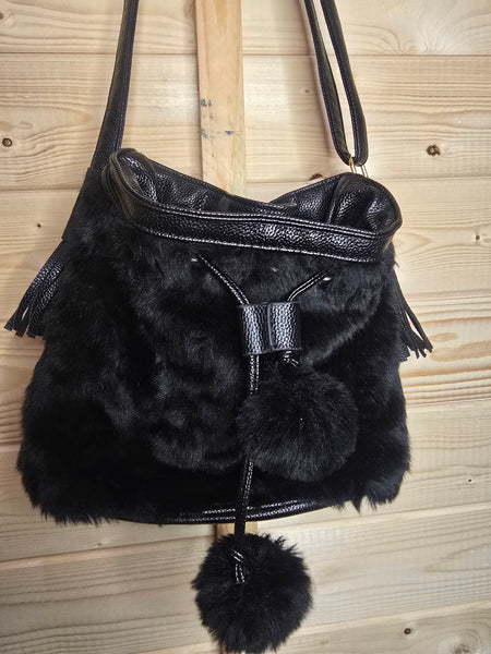 Ladies fluffy handbag