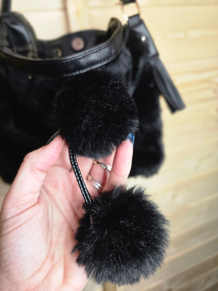Ladies fluffy handbag