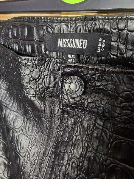 Ladies missguided wet look leggings - 18