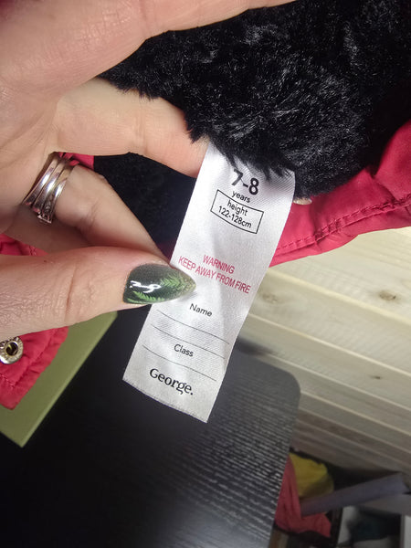 Girls coat age 7/8